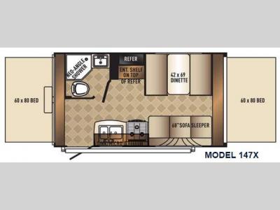 Floorplan - 2016 Palomino SolAire 147 X