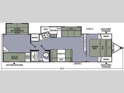 Floorplan - 2016 Coachmen RV Apex Ultra-Lite 300BHS