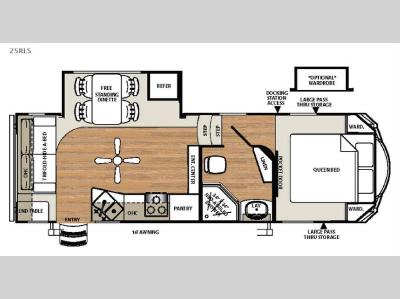 Floorplan - 2016 Forest River RV Sandpiper Select 25RLS