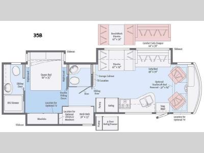 Floorplan - 2016 Winnebago Vista LX 35B
