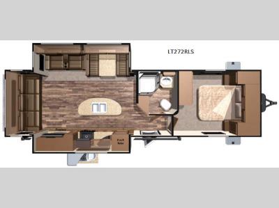 Floorplan - 2016 Open Range RV Light LT272RLS