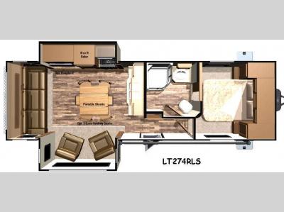 Floorplan - 2016 Open Range RV Light LT274RLS