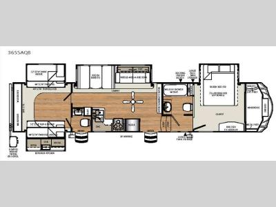Floorplan - 2016 Forest River RV Sierra 365SAQB