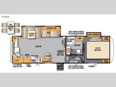 Floorplan - 2016 Forest River RV Wildcat Maxx 262RGX