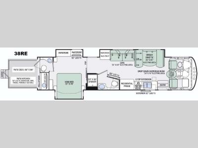 Floorplan - 2016 Thor Motor Coach Outlaw 38RE
