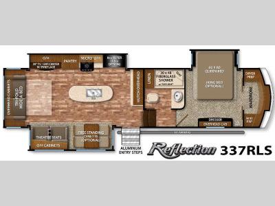 Floorplan - 2016 Grand Design Reflection 337RLS