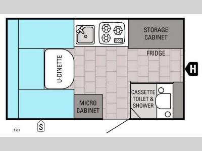 Floorplan - 2016 Jayco Jay Series Sport Hardwall 12B