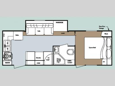 Floorplan - 2007 Gulf Stream RV Kingsport 250 RKS