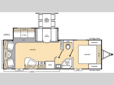Floorplan - 2016 Coachmen RV Catalina 263RLS