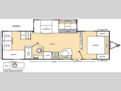 Floorplan - 2016 Coachmen RV Catalina 293QBCK