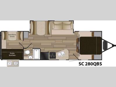 Floorplan - 2016 Cruiser Shadow S-280QBS