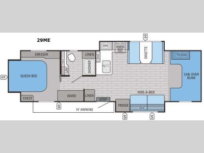 Floorplan - 2016 Jayco Greyhawk 29ME