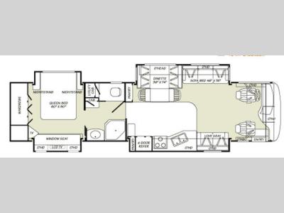 Floorplan - 2007 Fleetwood RV Providence 39L