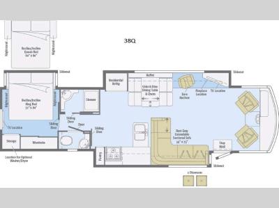 Floorplan - 2016 Itasca Suncruiser 38Q