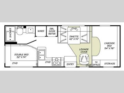 Floorplan - 2007 Fleetwood RV Jamboree 24D