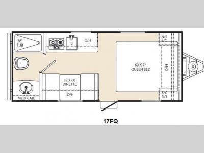 Floorplan - 2016 Coachmen RV Viking Ultra-Lite 17FQ