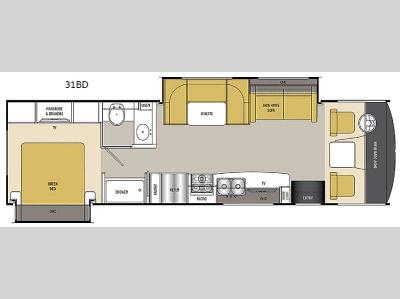 Floorplan - 2016 Coachmen RV Pursuit 31 BD