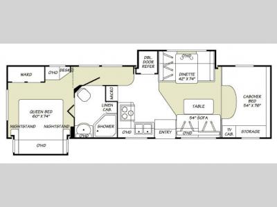 Floorplan - 2007 Fleetwood RV Jamboree 31M