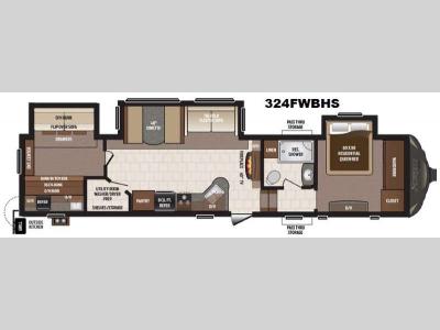 Floorplan - 2016 Keystone RV Sprinter 324FWBHS