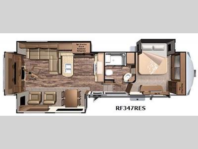 Floorplan - 2016 Highland Ridge RV Open Range Roamer RF347RES