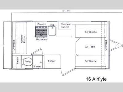 Floorplan - 2016 Shasta RVs Airflyte 16