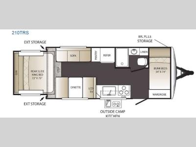 Floorplan - 2016 Keystone RV Outback Terrain Ultra Lite 210TRS