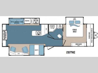 Floorplan - 2016 Dutchmen RV Denali 287RE
