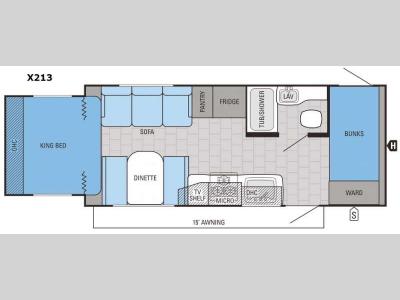 Floorplan - 2016 Jayco Jay Feather Ultra Lite X213