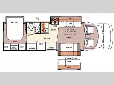 Floorplan - 2007 Forest River RV Lexington 283TS