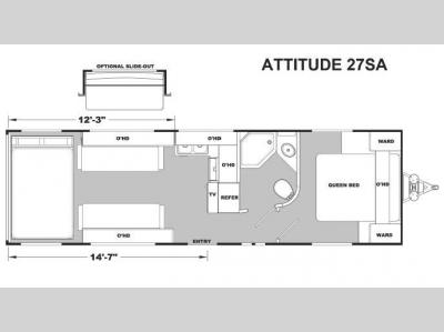 Floorplan - 2016 Eclipse Attitude Metal 27SA
