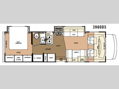 Floorplan - 2007 Forest River RV Sunseeker 2860DS