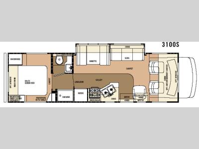 Floorplan - 2007 Forest River RV Sunseeker 3100SS