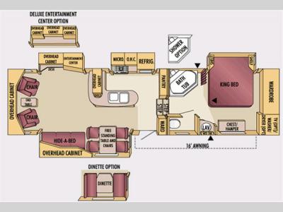 Floorplan - 2007 Jayco Designer 34RLQS