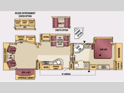 Floorplan - 2007 Jayco Designer 38RDQS