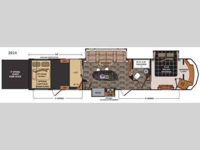 Floorplan - 2016 Dutchmen RV Voltage V3914