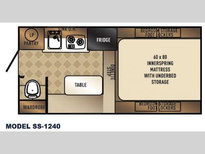 Floorplan - 2016 Palomino Backpack Edition SS 1240