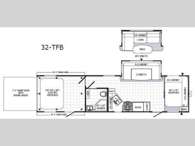 Floorplan - 2016 Palomino Puma Unleashed 32-TFB