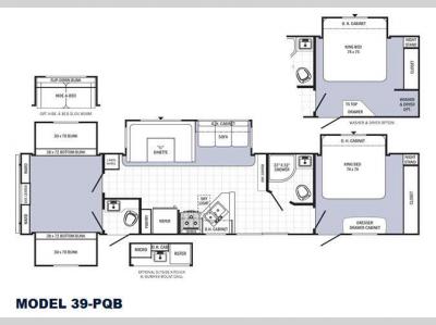 Floorplan - 2015 Palomino Puma Destination 39-PQB