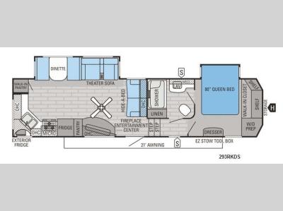 Floorplan - 2015 Jayco Eagle 293RKDS