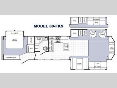 Floorplan - 2016 Palomino Puma Destination 39-FKS