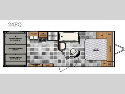 Floorplan - 2016 Winnebago Industries Towables Spyder 24FQ