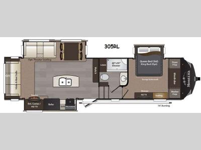 Floorplan - 2016 Keystone RV Montana High Country 305RL