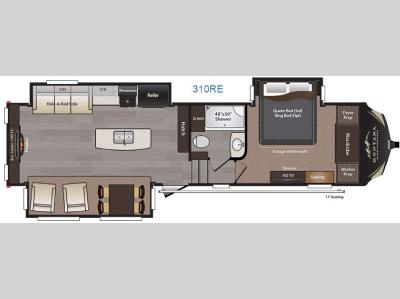 Floorplan - 2016 Keystone RV Montana High Country 310RE
