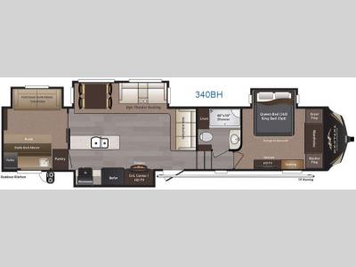 Floorplan - 2016 Keystone RV Montana High Country 340BH