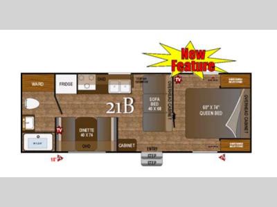 Floorplan - 2015 Outdoors RV Black Rock 21B