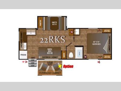 Floorplan - 2015 Outdoors RV Black Rock 22RKS