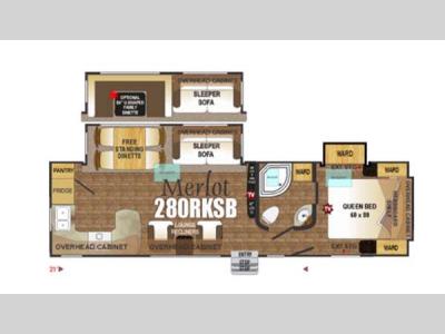 Floorplan - 2015 Outdoors RV Black Stone 280RKSB