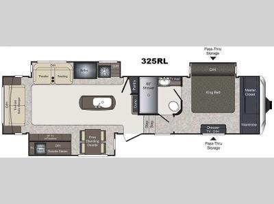 Floorplan - 2016 Keystone RV Laredo 325RL
