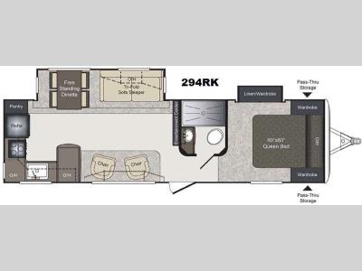 Floorplan - 2016 Keystone RV Laredo 294RK