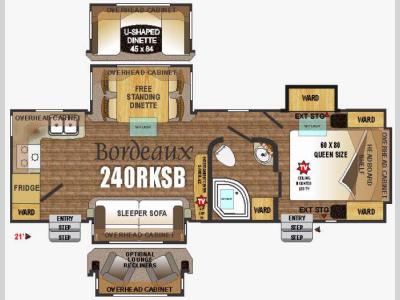 Floorplan - 2016 Outdoors RV Black Stone 240RKSB